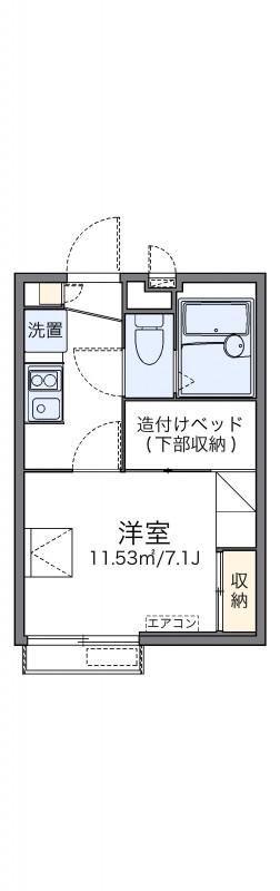 レオパレスネオライフ江古田Ⅱ(1K/1階)の間取り写真