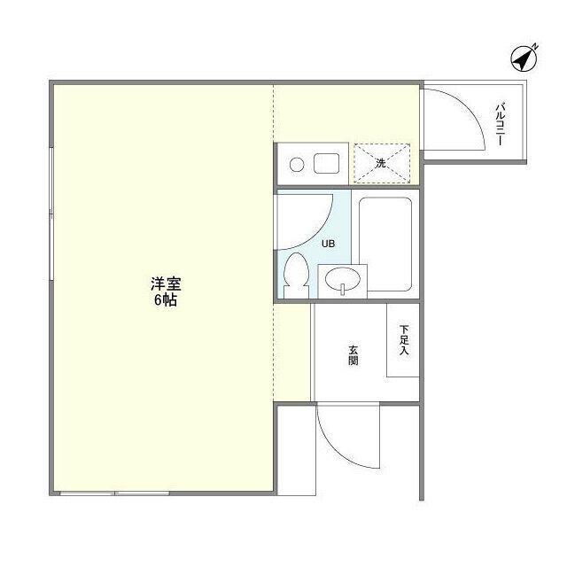 NEST乃木坂(ワンルーム/3階)の間取り写真