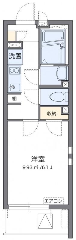 クレイノRETREAT36(1K/3階)の間取り写真