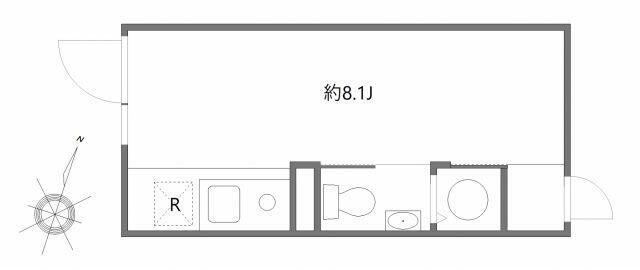 プロト西小山(ワンルーム/3階)の間取り写真