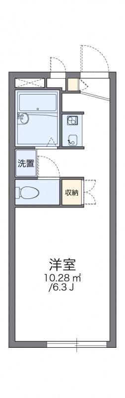 レオパレスサンパティーク(1K/2階)の間取り写真