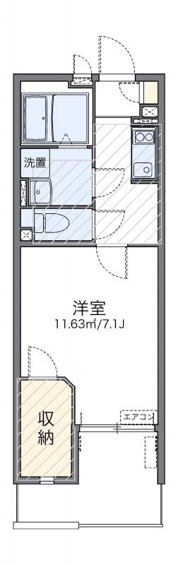 レオネクスト砧プレミア(1K/2階)の間取り写真