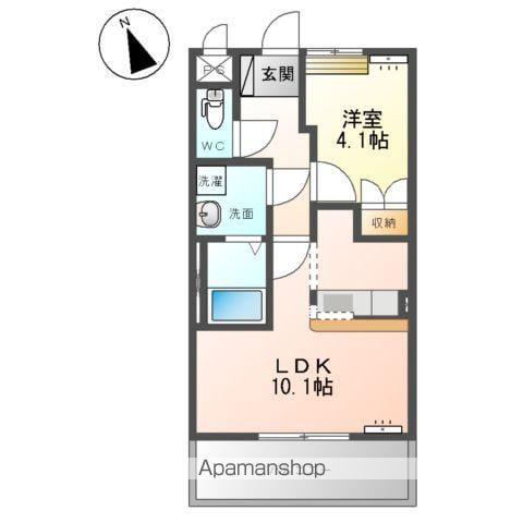 パークハイム(1LDK/2階)の間取り写真