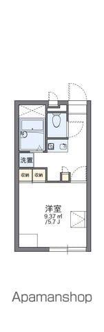 レオパレスOOMAE(1K/1階)の間取り写真
