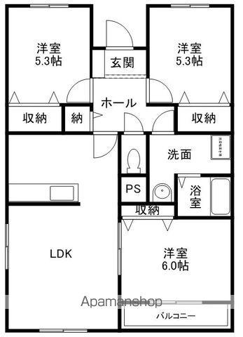 シンセアブリアン(3LDK/1階)の間取り写真
