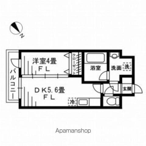 エルスタンザ子平町(1DK/4階)の間取り写真