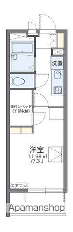 レオパレスKANATA(1K/3階)の間取り写真