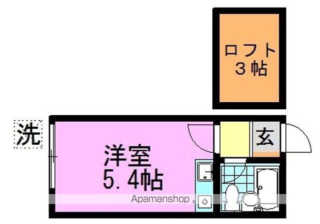 ライフピア ミスティ(ワンルーム/2階)の間取り写真