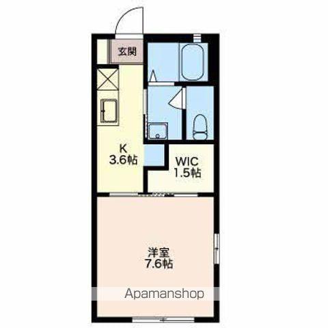 ヴィラ・エトワール(1K/1階)の間取り写真