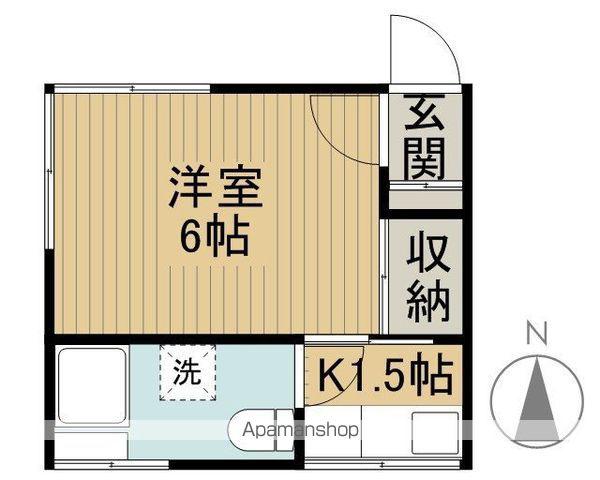 大野荘(1K/2階)の間取り写真