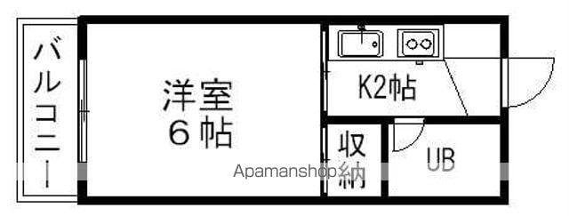 マ・メゾン束本(1K/2階)の間取り写真