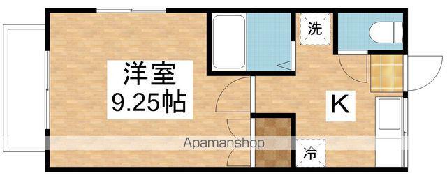 サンセリテ(1K/2階)の間取り写真