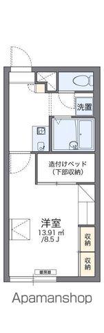 レオパレスTAIKI Ⅰ(1K/1階)の間取り写真