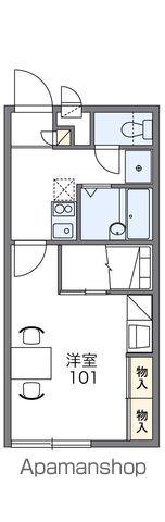 レオパレスグリーンパーク(1K/1階)の間取り写真