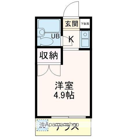 メゾン・ドモ(ワンルーム/1階)の間取り写真