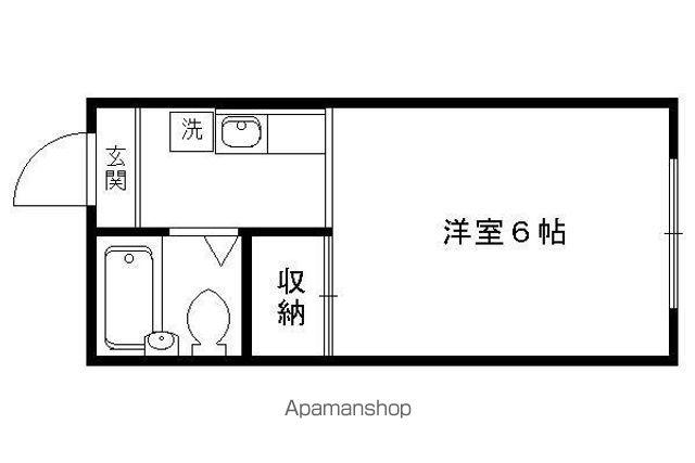 KSレジデンス京都洛北(1K/2階)の間取り写真