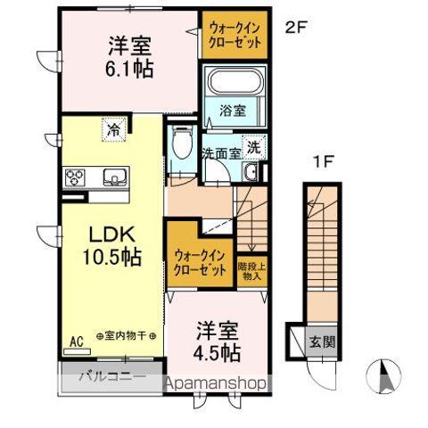 アビータ(2LDK/2階)の間取り写真