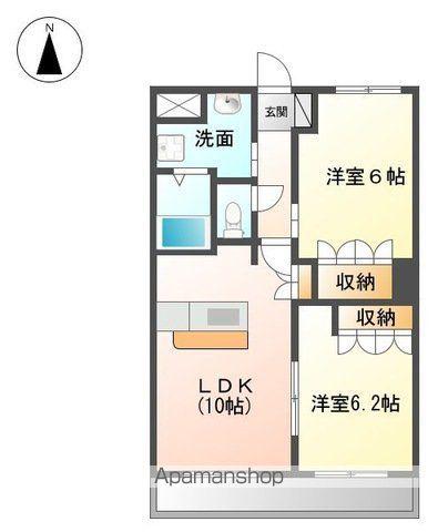 パークサイド富久(2LDK/1階)の間取り写真