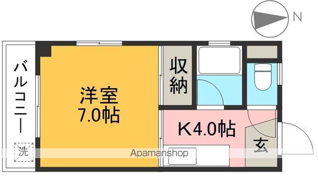 シティハウス比島(1K/2階)の間取り写真