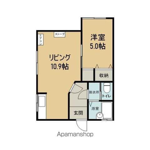 サンパレス(1LDK/2階)の間取り写真