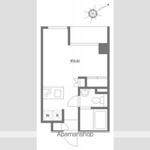 ガーデン代々木八幡(ワンルーム/1階)の間取り写真