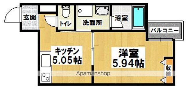 FSTYLE南安井町(1DK/2階)の間取り写真