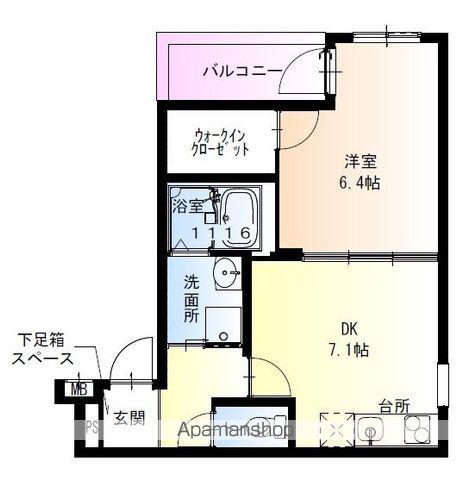 フジパレス住吉長居5番館(1DK/3階)の間取り写真
