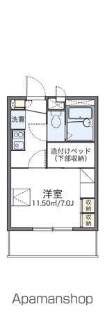 レオパレスドゥマン(1K/1階)の間取り写真