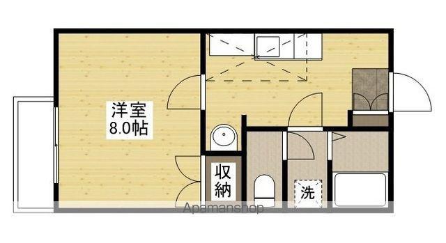コンフォールエムズ(1K/2階)の間取り写真