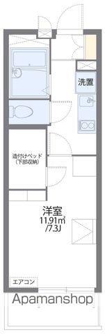 レオパレススカイトレイン(1K/4階)の間取り写真