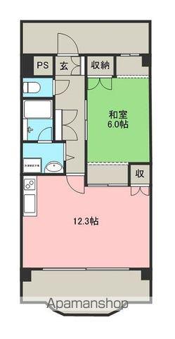 ルミエール扇(1LDK/2階)の間取り写真