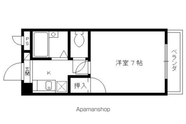 パラーシオ聚楽(1K/3階)の間取り写真