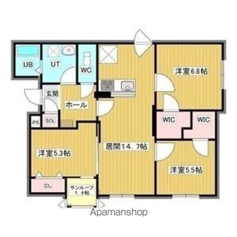 ミキパレス(3LDK/2階)の間取り写真