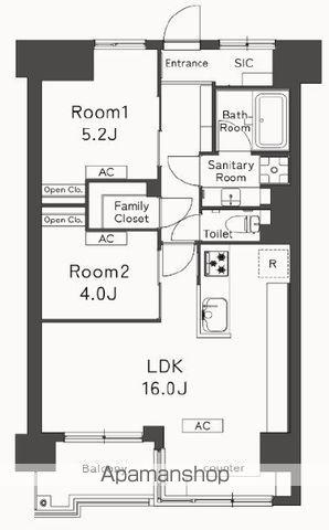 BELLEVIAGE AYASE(2LDK/2階)の間取り写真