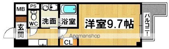 オリーブ白鷺(1K/2階)の間取り写真