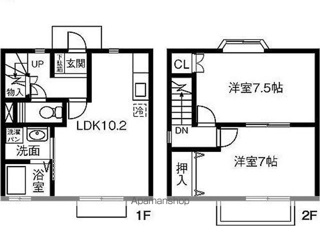 ＧＲＡＣＩＡ(2LDK)の間取り写真