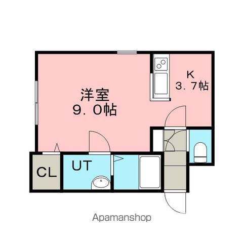 セレストコリーヌ(1K/1階)の間取り写真