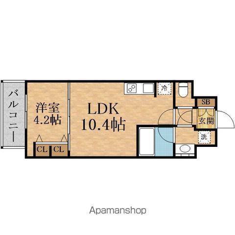 SPLENDIDE SHINOSAKA Ⅵ(1LDK/7階)の間取り写真