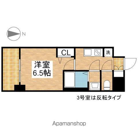 SOLメイクス新栄(1K/10階)の間取り写真