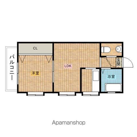 エステート・モア・平尾公園通(1LDK/5階)の間取り写真