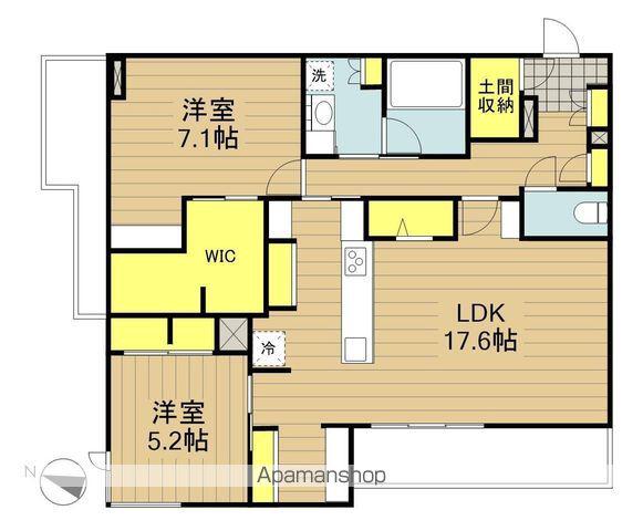 桜橋グランデ(2LDK/3階)の間取り写真