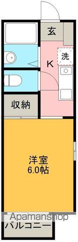 オリエンタルハイツ(1K/2階)の間取り写真