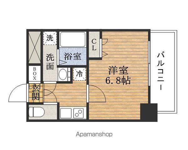 ルーエHOMMACHI(1K/3階)の間取り写真