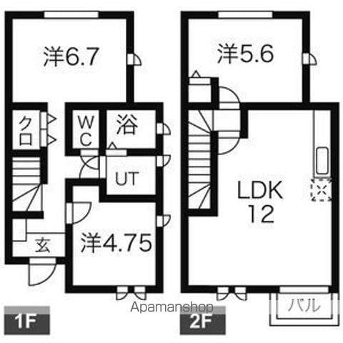 東海道本線 岐阜駅 バス乗車時間：35分 下鵜飼バス停で下車 徒歩4分 2階建 築17年(3LDK)の間取り写真