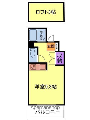 シティハイツ到津(ワンルーム/3階)の間取り写真