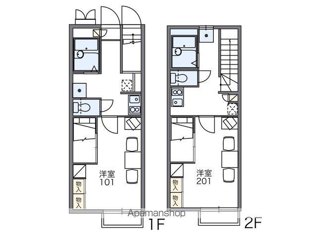 レオパレスディアコート KI(1K/2階)の間取り写真