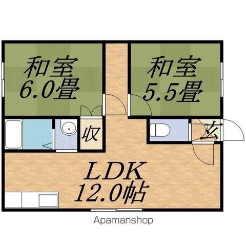 藤ハイツ(2LDK/1階)の間取り写真