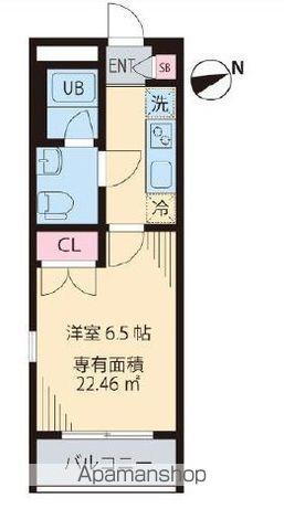 エルデ板橋(1K/1階)の間取り写真