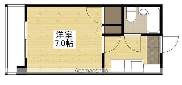 山本ビル(1K/2階)の間取り写真