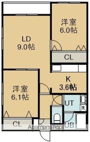 AVANT GARDEⅤ(2LDK/1階)の間取り写真